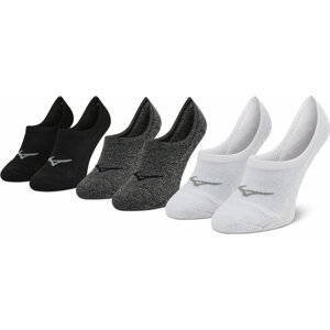 Sada 3 párů pánských ponožek Mizuno Super Short Socks 3P J2GX005577 White/Black/Grey