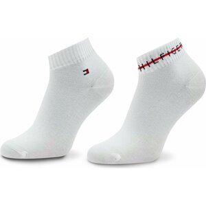 Sada 2 párů pánských nízkých ponožek Tommy Hilfiger 701222187 White 001