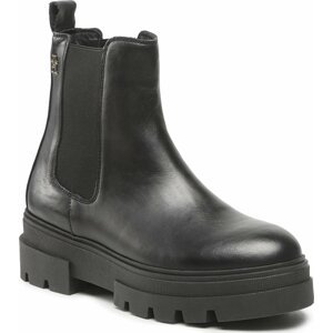 Kotníková obuv s elastickým prvkem Tommy Hilfiger Monochromatic Chelsea Boot FW0FW06899 Black BDS