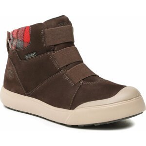 Boty Keen Elle Winter Mid Wp 1026714 Coffee Bean/Red Plaid
