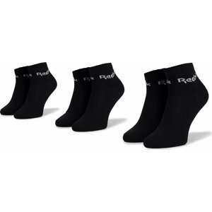 Sada 3 párů nízkých ponožek unisex Reebok Act Core Ankle Sock 3p FL5226 Black