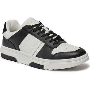 Sneakersy Tommy Jeans Tjm Leather Cupsole 2.0 EM0EM01352 Black/Ecru BDS