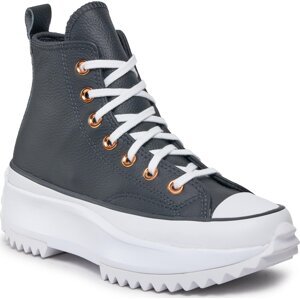 Sneakersy Converse Run Star Hike Platform Metallic & Leather A04183C Black