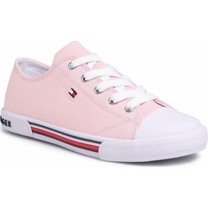 Plátěnky Tommy Hilfiger Low Cut Lace-Up Sneaker T3A4-30605-0890 S Pink 308
