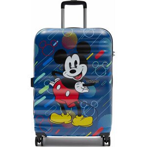 Střední Tvrdý kufr American Tourister Wavebreaker Disney 85670-9845-1CNU Mickey Future Pop