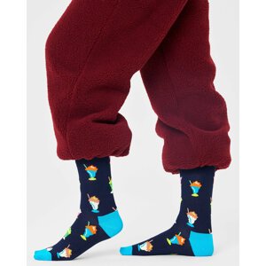 Klasické ponožky Unisex Happy Socks MSS01-6300 Černá