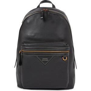 Batoh Tommy Hilfiger Th Premium Leather Backpack AM0AM11564 Black BDS