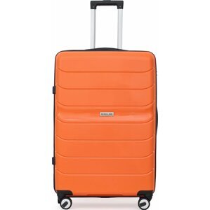 Velký tvrdý kufr Semi Line T5614-3 Oranžová