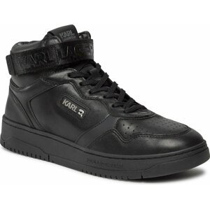 Sneakersy KARL LAGERFELD KL53046 Black Lthr / Mono