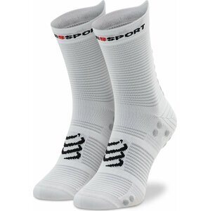 Klasické ponožky Unisex Compressport Pro Racing Socks V4.0 Run High XU00046B_010 White/Lloy