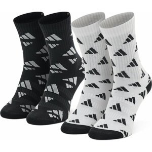 Klasické ponožky Unisex adidas Crew Aop 2 Pp HE2963 Bílá