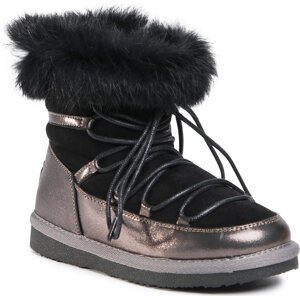 Kozačky Big Star Shoes GG374083 Black/Silver