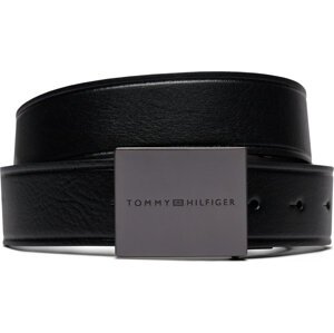Pánský pásek Tommy Hilfiger Plaque Buckle 3.5 AM0AM12064 Černá