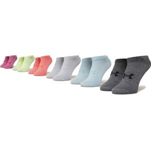 Sada 6 párů dámských nízkých ponožek Under Armour Essential No Show 1332981-672 Barevná