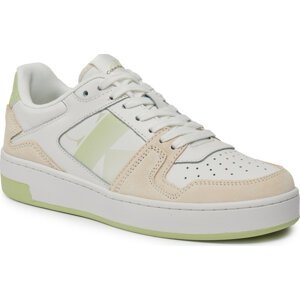 Sneakersy Calvin Klein Jeans Basket Cupsole Lace Mix Nbs Sat YW0YW01446 Bright White/Exotic Mint 02U