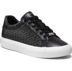 Sneakersy Calvin Klein Vulc Lace Up Emboss Mono HW0HW00541 Ck Black BAX