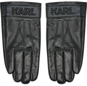 Pánské rukavice KARL LAGERFELD 220M3615 Black A999