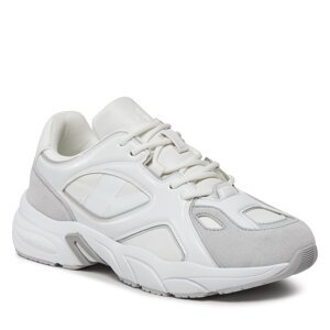 Sneakersy Calvin Klein Jeans Retro Tennis Low Lace Mix Nbs Lu YW0YW01312 Bright White/Oyster Mushroom 01V