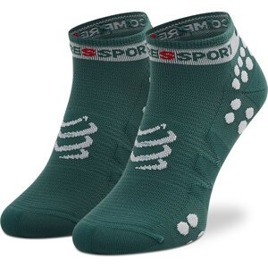 Dámské nízké ponožky Compressport Pro Racing Socks V3.0 Run Low PRSV3-RL-110 Silner Pine/White