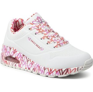 Sneakersy Skechers Uno Loving Love 155506/WRPK White/Red/Pink