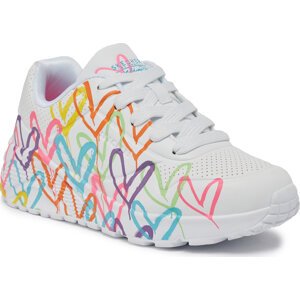 Sneakersy Skechers Uno Lite Spread The Love 314064L/WML Wht/Mult/Neon