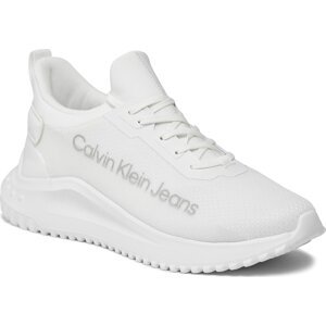 Sneakersy Calvin Klein Jeans Eva Run Slipon Lace Mix Lum Wn YW0YW01303 Bright White/Black 01W