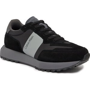 Sneakersy Calvin Klein Low Top Lace Up Mix HM0HM00497 Black/Magnet 0GL