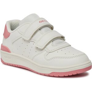 Sneakersy Geox J Washiba Girl J45HXB 000BC C1200 S White/Coral