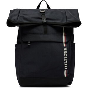 Batoh Tommy Hilfiger Th Monotype Rolltop Backpack AM0AM11792 Space Blue DW6