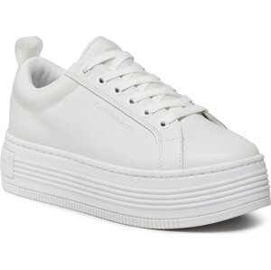 Sneakersy Calvin Klein Jeans Bold Flatf Low Laceup Lth In Lum YW0YW01309 Triple Bright White 0K4