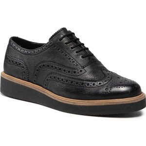 Polobotky Clarks Baille Brogue 261574144 Black Leather