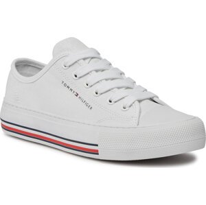 Plátěnky Tommy Hilfiger Low Cut Lace-Up Sneaker T3A9-33185-1687 S White 100