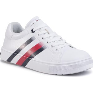 Sneakersy Tommy Hilfiger Low Cut Lace-Up Sneaker T3B4-30721-0901 S White 100