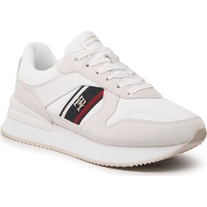 Sneakersy Tommy Hilfiger Corp Webbing Runner FW0FW07466 White YBS