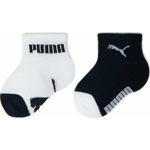 Sada 2 párů dětských vysokých ponožek Puma Baby Mini Cats Lifestyle Sock 2P 935478 Tmavomodrá
