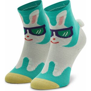 Vysoké dětské ponožky Happy Socks KBNY01-7000 Bílá