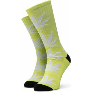 Dámské klasické ponožky HUF Plantlife Metallic Leaves Sock SK00447 r.OS Hot Lime