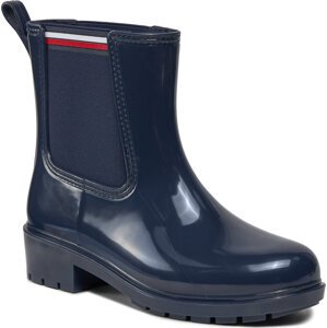 Holínky Tommy Hilfiger Essential Corporate Rainboot FW0FW07762 Space Blue DW6