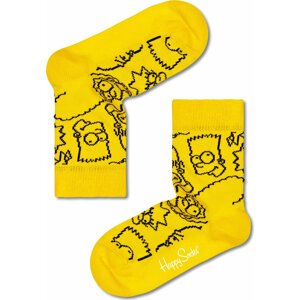 Klasické ponožky Unisex Happy Socks SIM01-2200 Žlutá