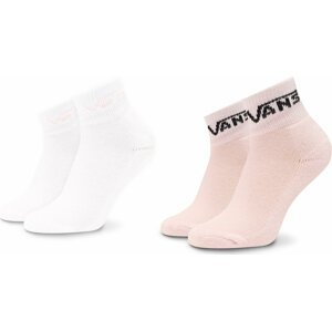 Sada 2 párů dětských vysokých ponožek Vans Drop V Classic VN0A7PTC Pink PNK1