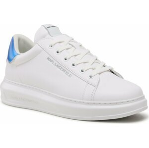 Sneakersy KARL LAGERFELD KL52573 White Lthr w/Blue