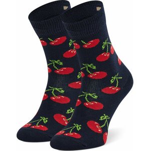 Vysoké dětské ponožky Happy Socks KCHE01-6501 Černá