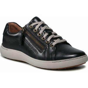 Sneakersy Clarks Nalle Lace 261591244 Black Leather