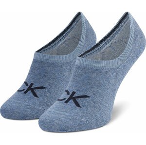 Dámské kotníkové ponožky Calvin Klein 701218773 Denim Melange 004