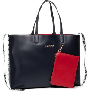 Kabelka Tommy Hilfiger Iconic Tommy Tote AW0AW07948 BLU