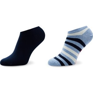 Sada 2 párů pánských nízkých ponožek Tommy Hilfiger 382000001 Light Blue Melange 025