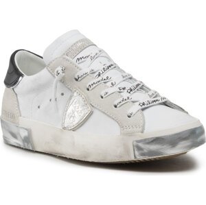 Sneakersy Philippe Model Prsx PRLD MA02 Blanc Argent
