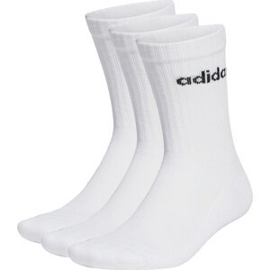 Klasické ponožky Unisex adidas Linear Crew Cushioned Socks 3 Pairs HT3455 white/black
