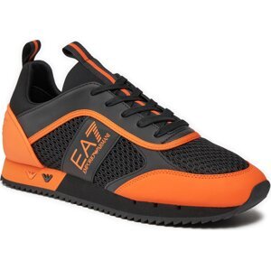 Sneakersy EA7 Emporio Armani X8X027 XK050 T669 Black+Orange Tiger