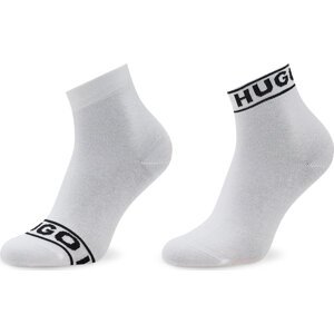 Sada 2 párů dámských vysokých ponožek Hugo Logo 50469291 100